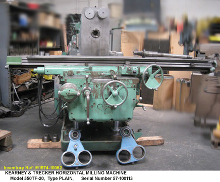kearney-trecker-plain-horizontal-mill-model-550TF-20-wide-knee-2-screws-table-19.5-inch-x-96-inch-mono-lever-control-speeds15-1500-rpm-Serial-57-1001-13-F-1