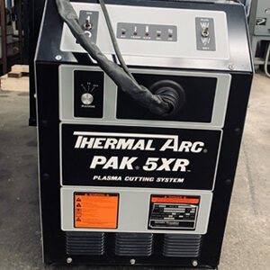 0.50" cutting capacity, Thermal Dynamics Arc Portable Plasma Cutter, Model PK-5XR, AMPS 55, 220 Volts Single Phase, Power output 15 KVA, Serial Number L63016A18321A [W2480-10522]