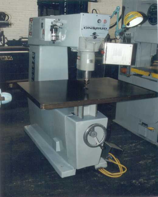 Onsrud Pin Router, Model W1124A, Throat Depth 24", Spindle Speeds 10,000 - 20,000 rpm, Motor Drive 7.5-5 hp, 460v, Table 25" x 36", Late Frame, Serial Number 11053 [R8903-5005]