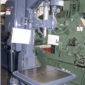 24" throat, Fosdick Single Spindle Drill Press, Taper 3mt, Spindle Speed 130-3600 rpm, Table Size 24" x 24", Serial Number 12402 [D4810-5832]