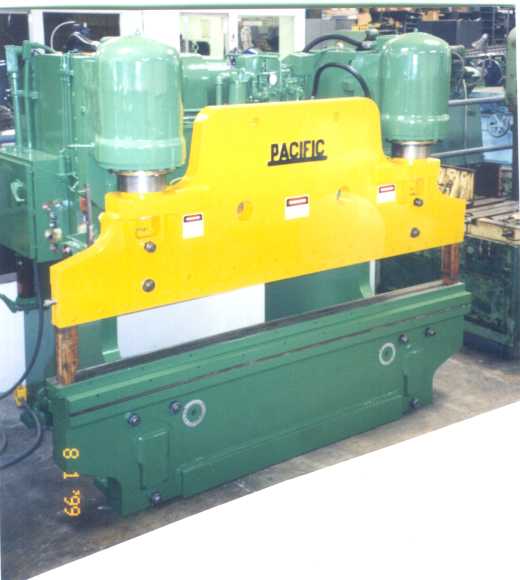 300 Tons x 10' Pacific Hydraulic Press Brake, Model 300-10, Distance Between Uprights 76.5", Ram Stroke 12", Closed Height 6", Open Height 18", Flush Floor Mount, Serial Number 2309, Inventory Ref B7002-6822-10497