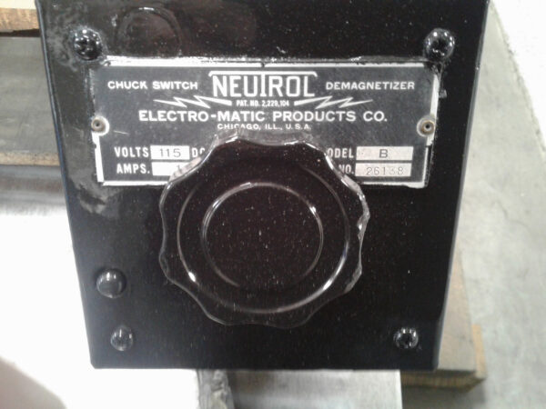 Electro-Matic Magnetic Chuck, each 36" x 72", neutrofier II, model CFDV50, 208-460 v input, out put 44 amps, 115 volts, Serial Number 9065641 [T3953-7111]