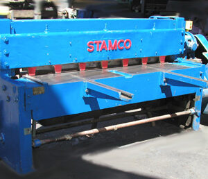 10 gauge x 6', Stamco Power Shear, Rear Operated Back Gauge, two 24" Sheet Supports, Flush Floor Mounted, Serial Number 1578 [S4104-9570]