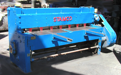 10 gauge x 6', Stamco Power Shear, Rear Operated Back Gauge, two 24" Sheet Supports, Flush Floor Mounted, Serial Number 1578 [S4104-9570]