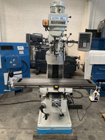 acra-vertical-milling-machine-model-AM2FS-power-feed-9" x-49" table-spindle-speed-60-4530-rpm-thru-hi-low-range-3-hp-DRO-Serial-0451521, reference 10585-1