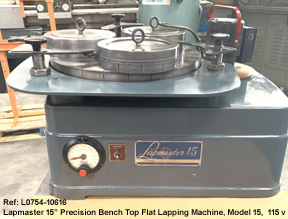 Lapmaster-15-inch-3-Rings-Bench-Top-Flat-Lapping-Machine-Model-15-1-side-3-rings-115-volts-Serial-G19048-F